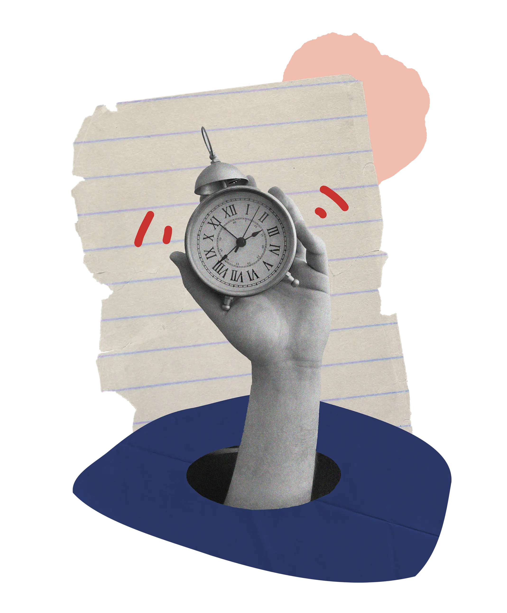 Clock hand illustration