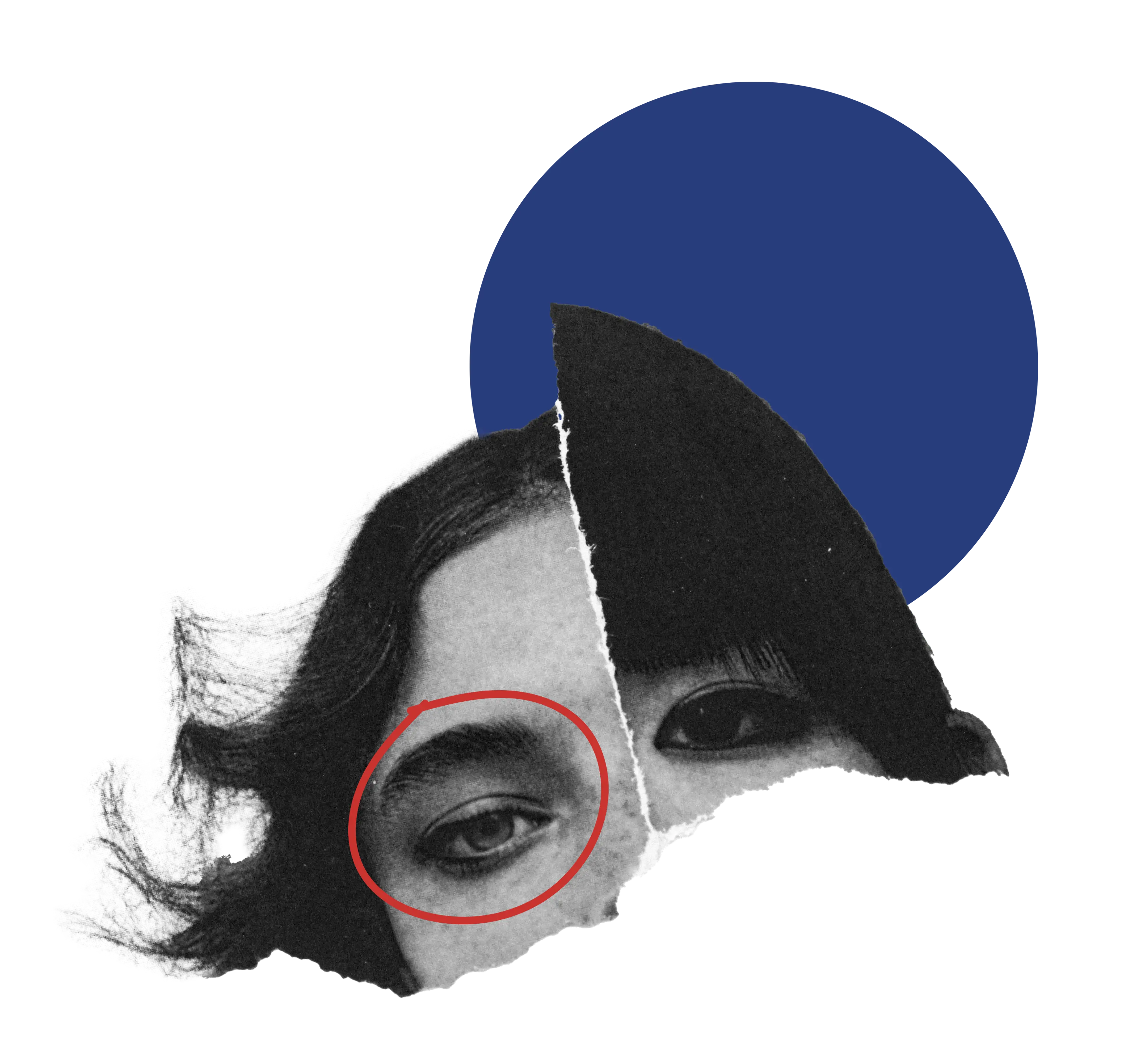 Thinking head illustration